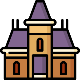 Haunted house icon