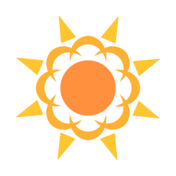 luce del sole icona