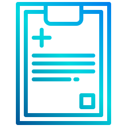 rapport médical Icône