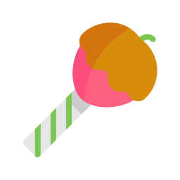 karmelowe jabłko ikona