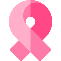 Pink ribbon icon