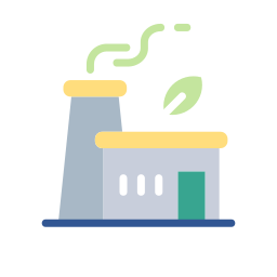 Eco factory icon