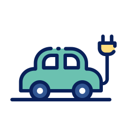 Eco car icon