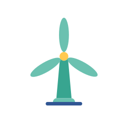 Wind energy icon