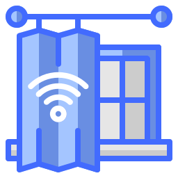 Smart curtain icon