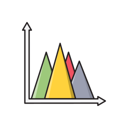 gráfico de barras icono