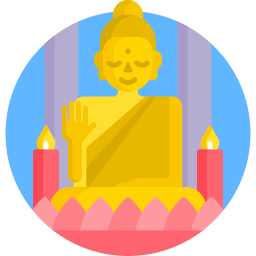 estatua de buda icono