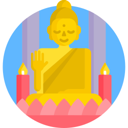 Buddha statue icon