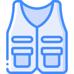 High visibility vest icon