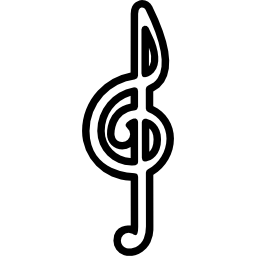 klucz wiolinowy ikona