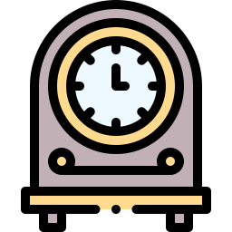 reloj de mesa icono