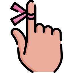 cinta rosa icono