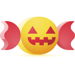 dulce de halloween icono