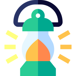 Oil lamp icon