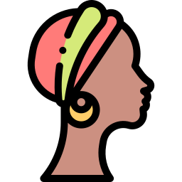 mujer africana icono