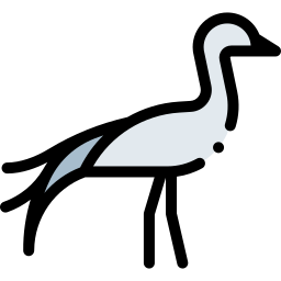 Blue crane icon