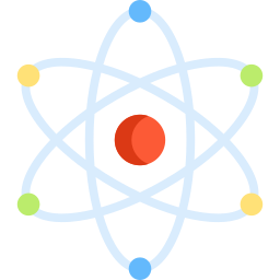 estructura atomica icono