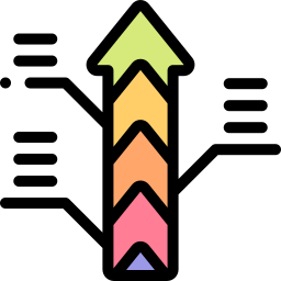 화살표 차트 icon