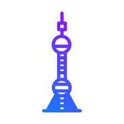 orientalna perłowa wieża ikona