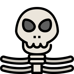 scheletro icona