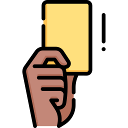 Yellow card icon