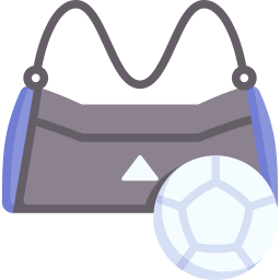 bolsa de deporte icono