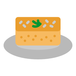 pastel de huevo icono