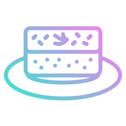 Egg cake icon