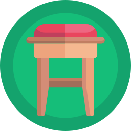 Modern stool icon