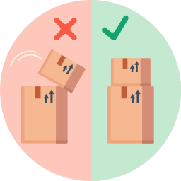 Stack of boxes icon