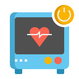 monitorización cardíaca icono