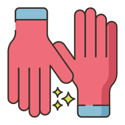 Protective gloves icon