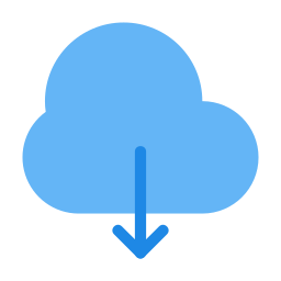 téléchargement cloud Icône