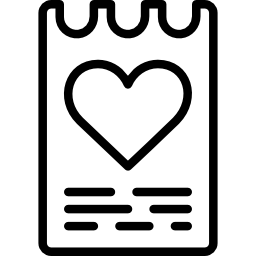 carta de amor icono