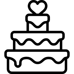 Wedding cake icon