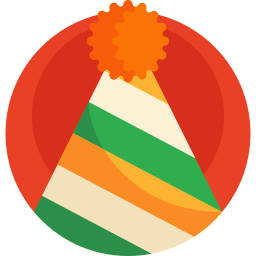 sombrero de fiesta icono