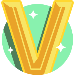 v icon