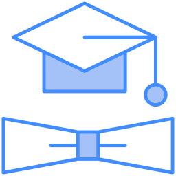 diploma de graduação Ícone