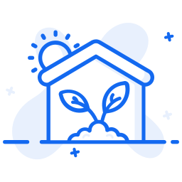 Eco house icon