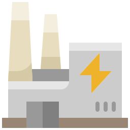 fábrica eléctrica icono