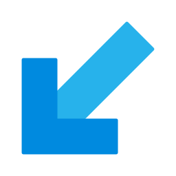 Down left arrow icon