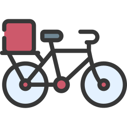 bici di consegna icona