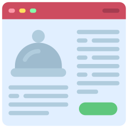 Online menu icon