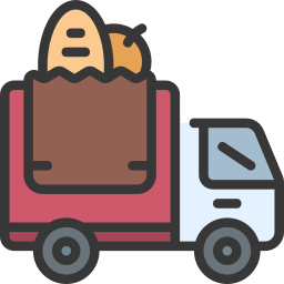 Grocery truck icon