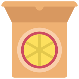 caja de pizza icono