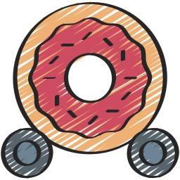 caminhão donut Ícone