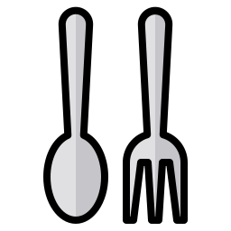 Spoon and fork icon