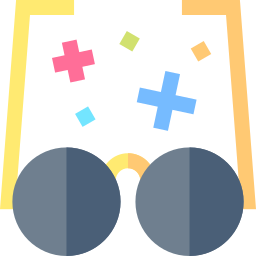 Round glasses icon