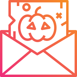 Halloween card icon