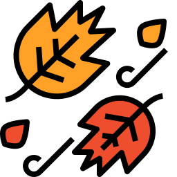 Dry leaves icon